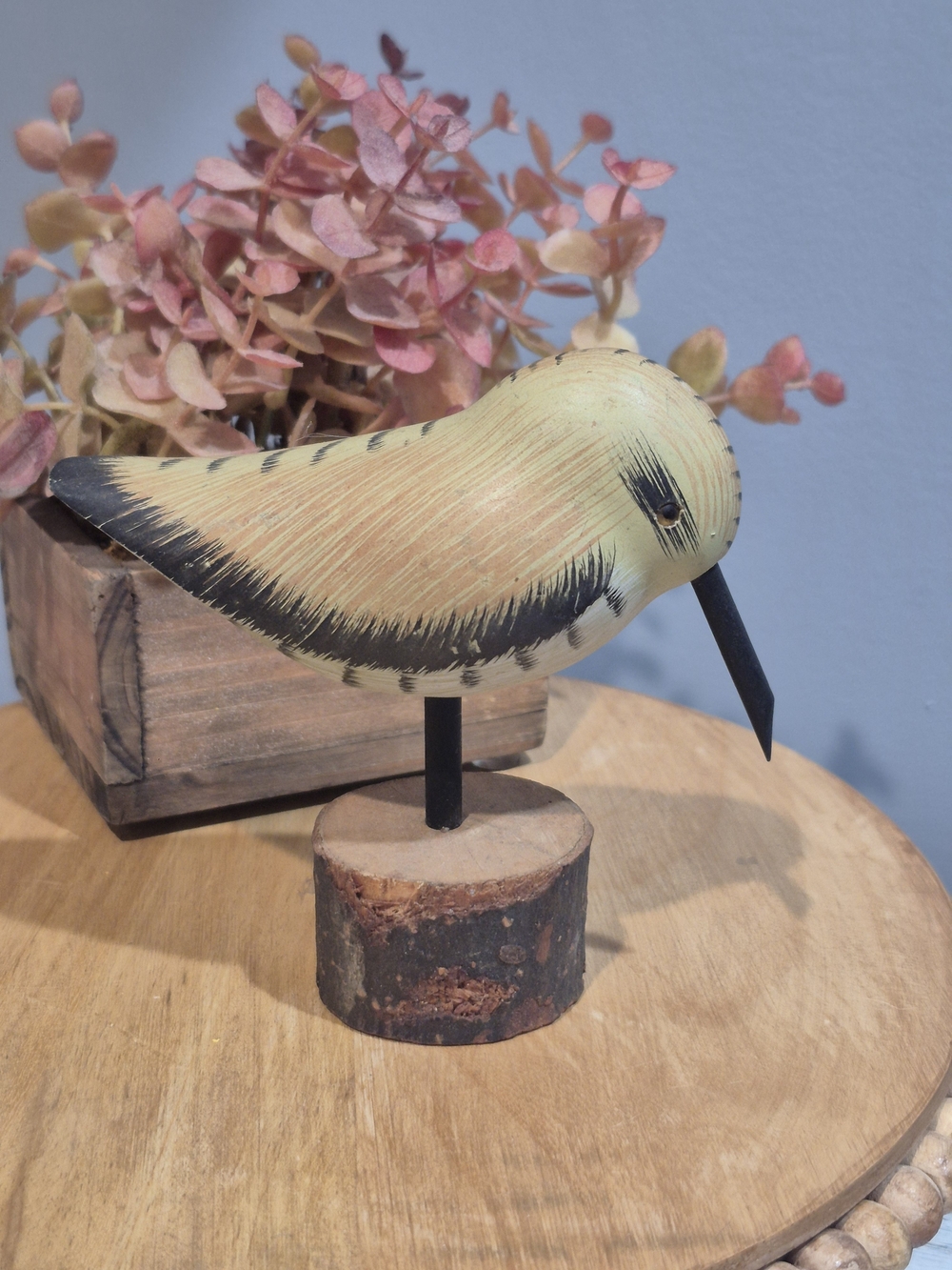 Heritage Mint LTD Handmade Handpainted Wood Sand Piper Figure